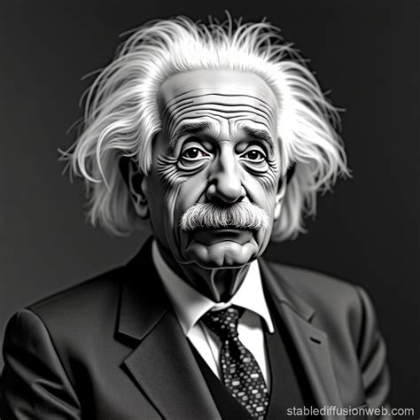Albert Einstein Portrait | Stable Diffusion Online