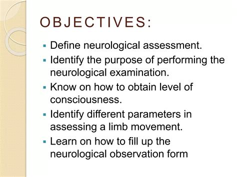 Neurological assessment. | PPTX