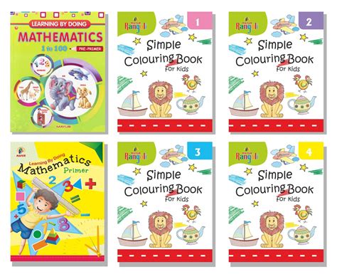 Buy Mathematics Maths drawing book set brain game Pack of 6 books for ...
