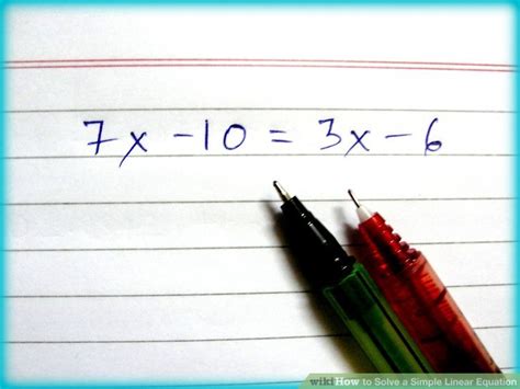 Solving Simple Linear Equations 的图像结果