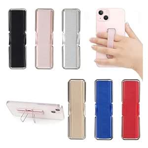DELLZO Phone Strap Finger Grip Holder, Slim Adhesive Flat Cellphone ...