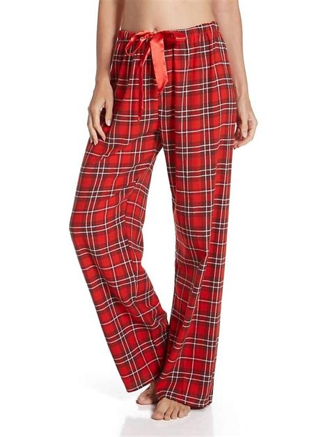 Kayanna Plaid Flannel Pajama Pant In Red