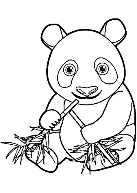 Coloring Page Panda Bear Printable - Free Printable Templates