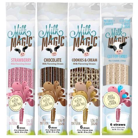 Milk Magic Magic Milk Flavoring Straws 36 Straws Flavors:Cookies and ...