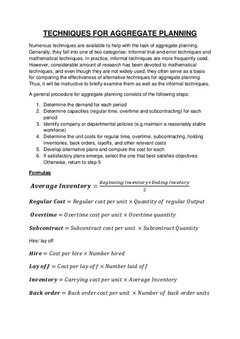 Aggregate Planning Problem 的图像结果