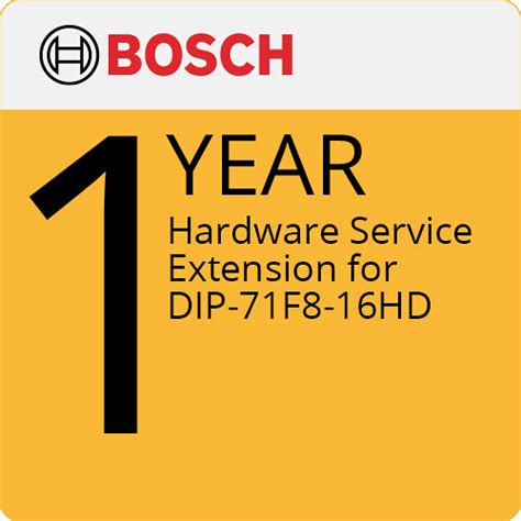 Bosch 12-Month Hardware Warranty Extensi EWE-71F8SFH-IW B&H