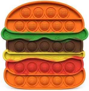 JIGVISH Burger Pop It Fidget Toys,Push Pop Bubble Fidget Sensory Toy ...