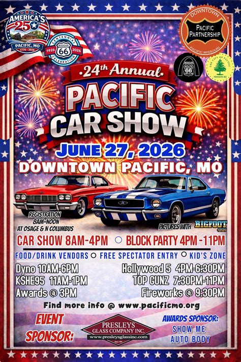 24th Annual Car Show & Block Party in Downtown Pacific, MO, 216 S 1st ...