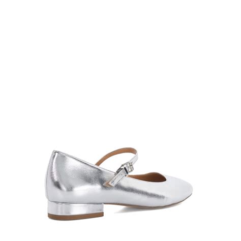 Dune London | Happlie Ballet Pumps | Silver | SportsDirect.com