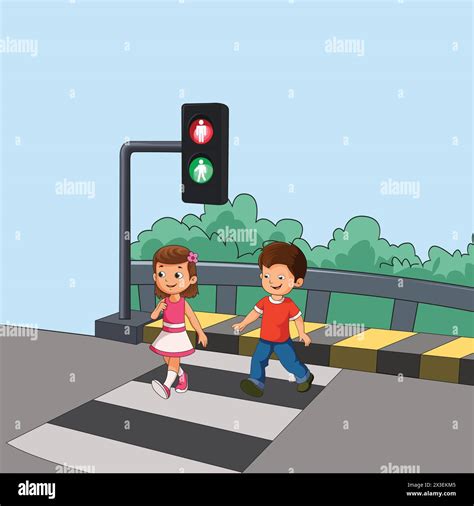 Pedestrian Crossing Children