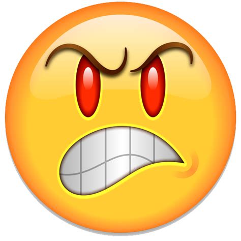 Angry Emoji PNG Transparent - PNG Mart