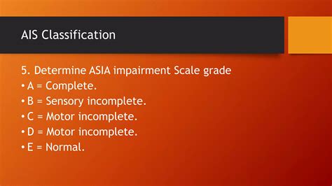 Neurological assessment for asia chart | PPTX