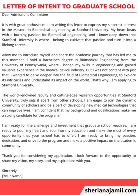 Image result for Statement of Intent Examples