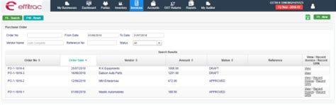 Create Purchase Invoice in Sales management software