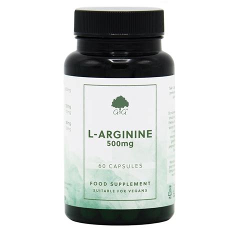Köp G&G L-Arginine 500 mg 60 kaps - Snabb leverans från Upgrit.se