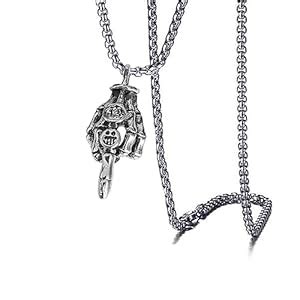 Buy M Men Style Middle Finger Skeleton Hand Funny Gifts for Best ...