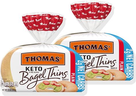 Amazon.com: Get It Boxed Thomas Keto Bagel Thins, 8 Count 13 Oz - (2 ...