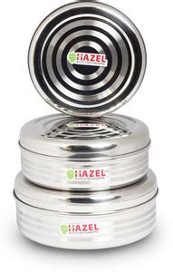 HAZEL Steel Grocery Container - 1000 ml, 1300 ml, 1600 ml Price in ...