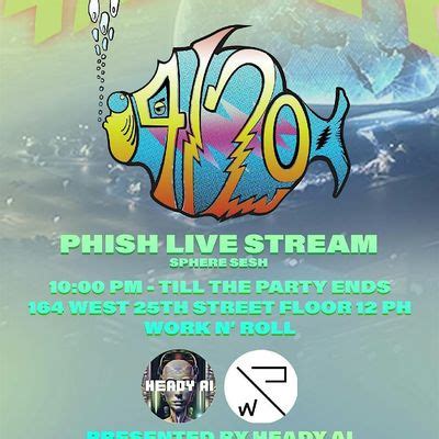 PHISH LIVE STREAM, 164 W 25th St fl 12, New York, 20 April to 21 April ...