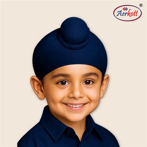 4 Tani Cotton Patka - Navy Blue | Sikh Dastar | Sikh World