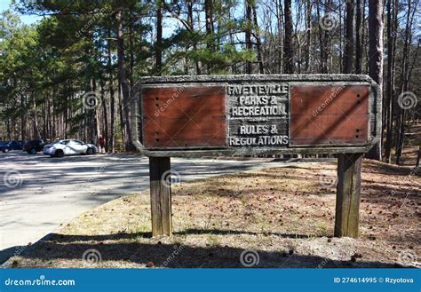 Fayetteville Parks and Recreation Sign in Mazarick Park, Fayetteville ...