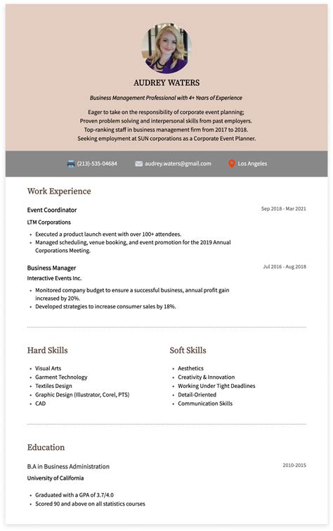 Event Planner Resume Examples [Tips for Wedding, Meeting, Party, Event Planners] | Cake