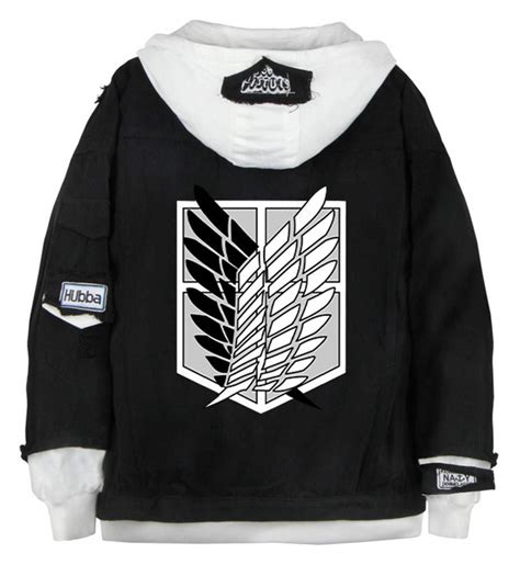 Buy WANHONGYUEAnime Attack on Titan Hoodie Denim Jacket for Men Women ...