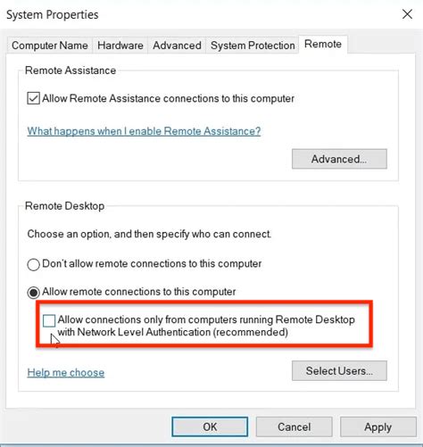 Remote Desktop Network Level Authentication 的图像结果