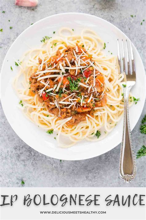 Instant Pot Bolognese Sauce - Delicious Meets Healthy