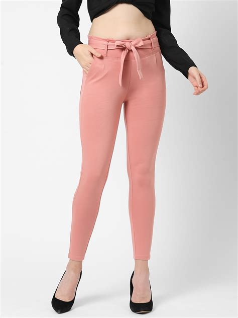 Buy Women High-Rise Comfort Paper Bag Pants | Kraus Jeans