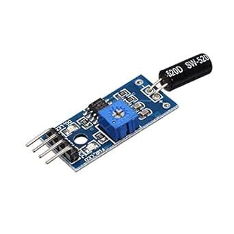 RIDEN Angle Sensor Module SW-520D Ball Switch Tilt Sensor Module for ...