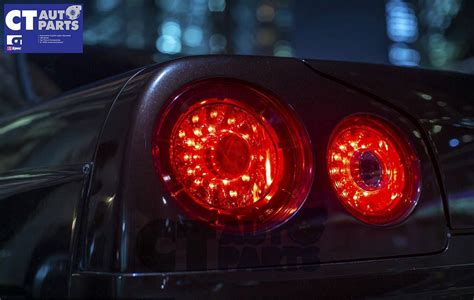 Clear Red LED Tail Lights for 99-02 Nissan Skyline R34 GTR GTT ...