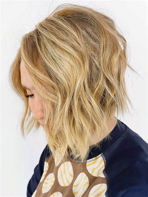 Layered Angled Bob Haircut