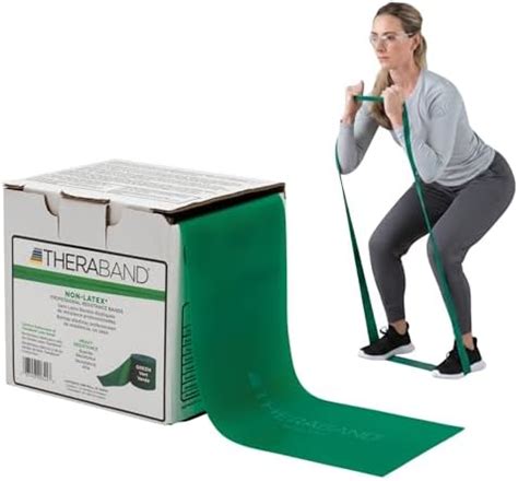 Theraband Professional Resistance Band Latex Free (25 yards)- Green ...