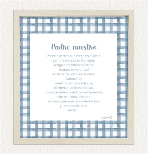 Oración Padre Nuestro - azul – Anacleta Kids