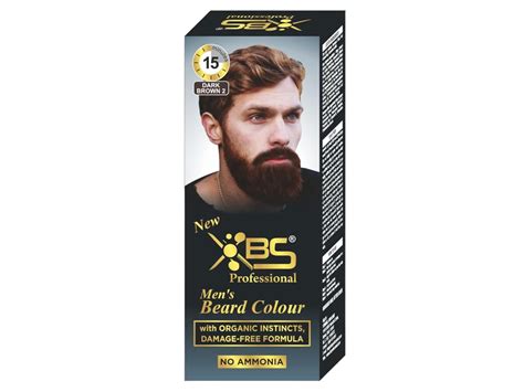 Buy Xbs Professional Organic Instincts Dark Brown Beard Hair Color Pack ...