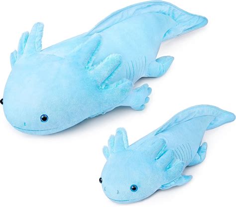 Buy Large Axolotl Stuffed Animals - Super Blue Axolotl Plush Weighted ...