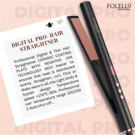Unlock Your Style with Folello Digital Pro Hair Straightener – folello