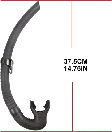 Buy Dry Top Snorkel Tube Comfortable Mouthpiece One-Way Valve for Pool ...