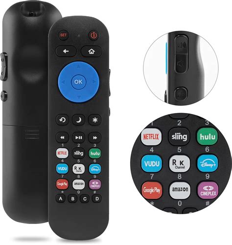 Universal Infrared Remote Control Replacement for Roku TV/Roku Box, Fit for Roku Built-in TVs ...