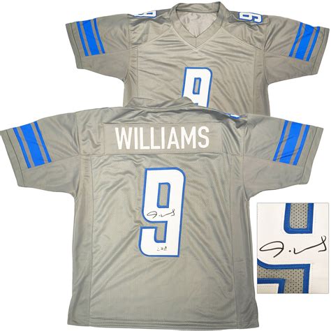 Detroit Lions Jameson Williams Autographed Gray Jersey Beckett BAS ...