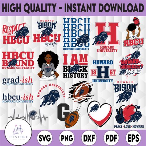 19 Files Howard University Svg, HBCU Teams svg, HBCU Footbal | Inspire ...