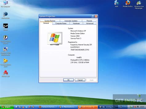 Descarga gratuita de Windows XP Home Edition SP3 - Entrar en la PC