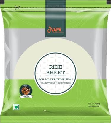 Jvapa Rice Paper Sheets | Round | 22cm | Covering for Rolls, Wraps ...