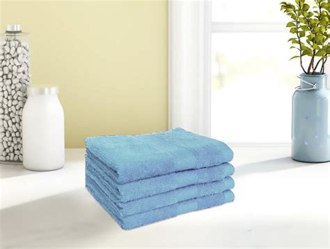 Spaces Face Towel 4 Pcs Set 100% Cotton, Soft & Ultra Absorbent – enera