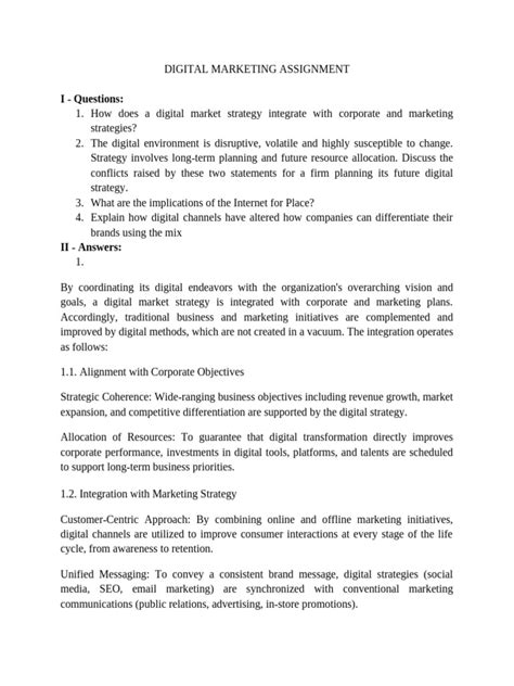 Marketing Strategy Assignment Examples 的图像结果