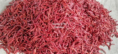 Namma Byadgi's Guntur Super-10 Stemless Dry Chilli - 500 GMs ...