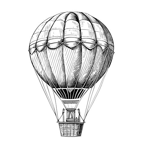 Hot Air Balloon Sketch