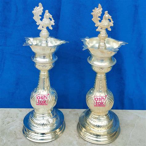 Exquisite German Silver Diya Online | Buy German Silver Deepam – Ashtok