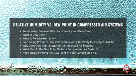 Relative Humidity vs. Dew Point in Compressed Air Systems - Domnick ...